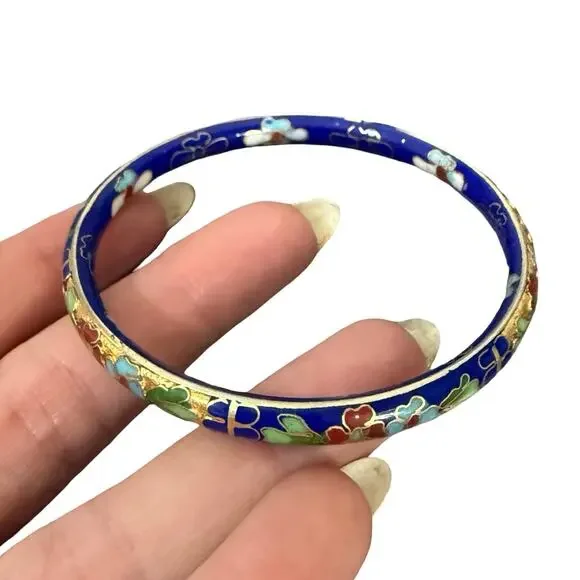 Vintage Beaded Necklaces White Blue Purple Green Blue Bangle Bracelet 4 Pieces - Picture 10 of 16